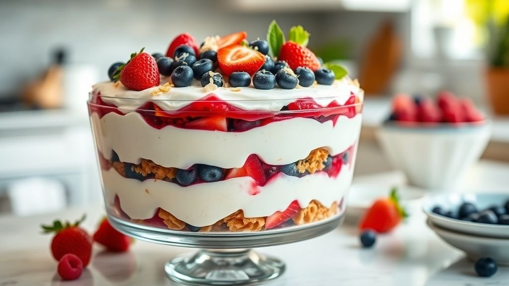 Gluten Free Coconut Berry Icebox Cake Recipe